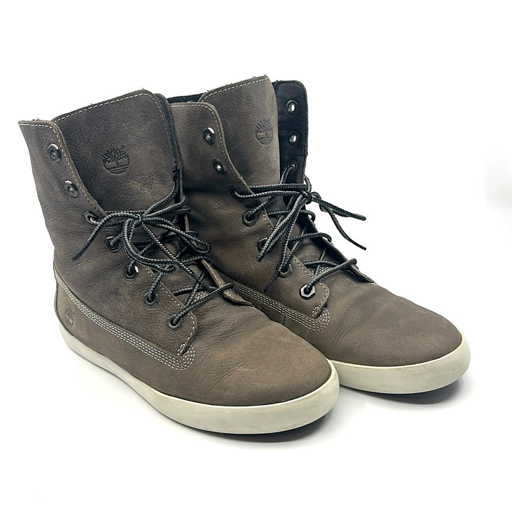 Timberland Glastenbury A149A Fleece Suede Ankle Boots Womens US Size 8.5 - Picture 2 of 9